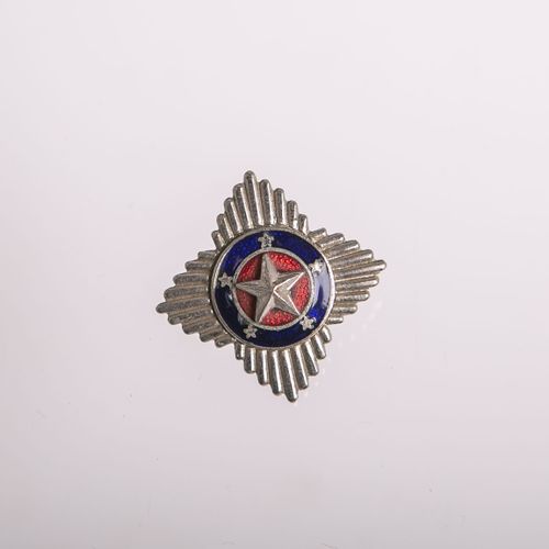 Null 925银质小徽章（乌拉圭），可能是警察，印有：细度，约2.5x2.5厘米。状况良好。