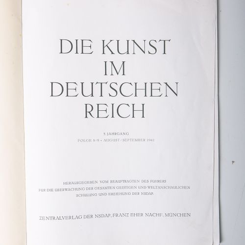 Null 小册子 "Die Kunst im Deutschen Reich 1941"，第5卷/第8/9系列，第A期，1941年8-9月，Zentralver&hellip;