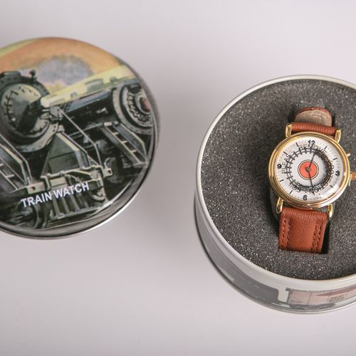 Null Reloj de pulsera para hombre "Train Watch", caja de acero inoxidable, chapa&hellip;