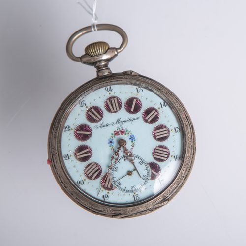 Null Montre de poche en argent 800 (France, probablement vers 1900), marquée "Re&hellip;