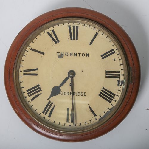 Null Wanduhr (Thornton, Woodbridge), aufziehbares Uhrenwerk (wohl nicht zur Uhr &hellip;