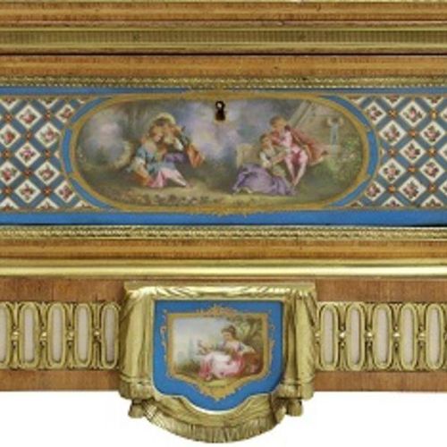 A 19TH CENTURY FRENCH NAPOLEON III KINGWOOD, ORMOLU AND PORCELAIN MOUNTED ESCRIT&hellip;