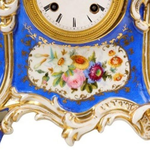 19TH CENTURY FRENCH PORCELAIN MANTEL CLOCK DEPICTING AN OTTOMAN SULTAN FOR THE T&hellip;