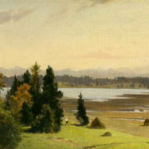 Bolze, Carl, Bayerische Landschaft, wohl am Deixlfurter See Bolze, Carl (1832 Wi&hellip;