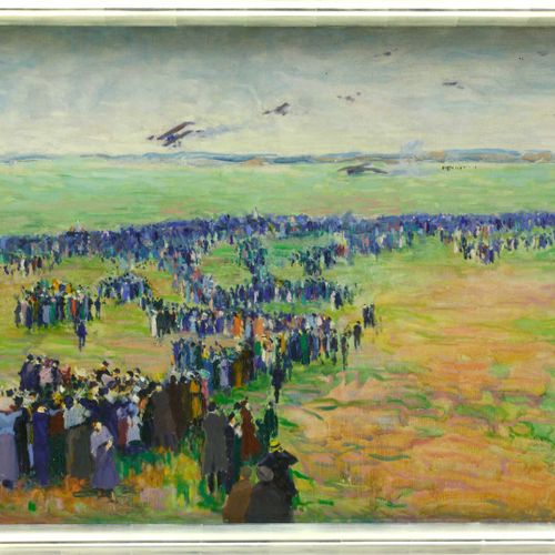 Paeschke, Paul, Berlin - Flugschau auf dem Tempelhofer Feld Paeschke, Paul (1875&hellip;