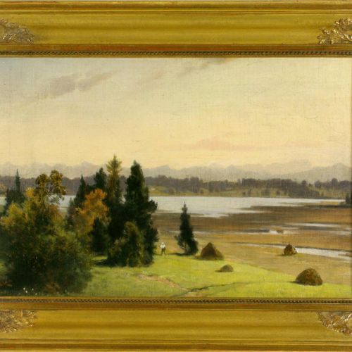 Bolze, Carl, Bayerische Landschaft, wohl am Deixlfurter See Bolze, Carl (1832 Vi&hellip;