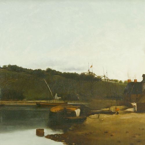 Bonvin, Francois, Ufer des Flusses Rance, in der Nähe von Dinan Bonvin, François&hellip;