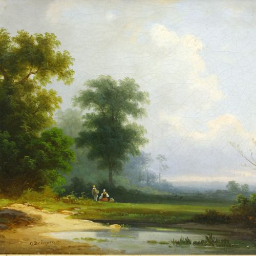 Brügner, Cölestin, Weite Landschaft Brügner, Cölestin (1824 Berlino - 1887 ibid.&hellip;