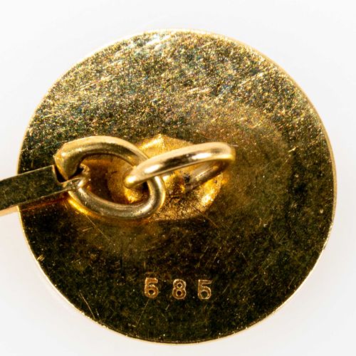 Null 
Orologio da tasca piatto DUGENA placcato oro con datario sul "3", secondi &hellip;