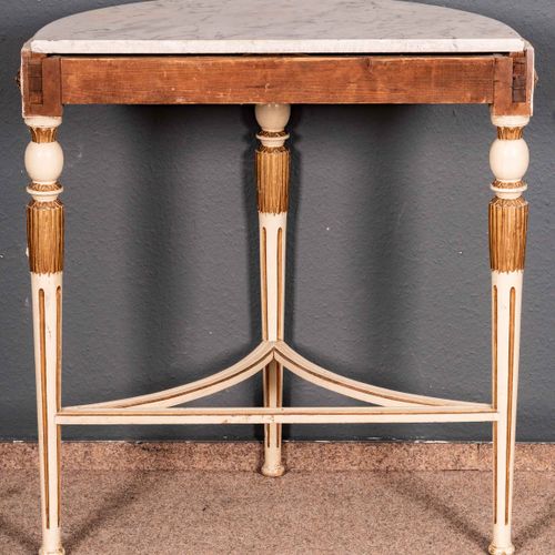 Null 
Table console antique, style Empire vers 1900, structure en bois massif bl&hellip;