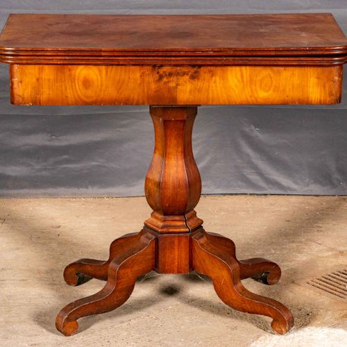 Null 
Table de jeu antique, la fin de l'Allemagne Biedermeier vers 1860, en acaj&hellip;