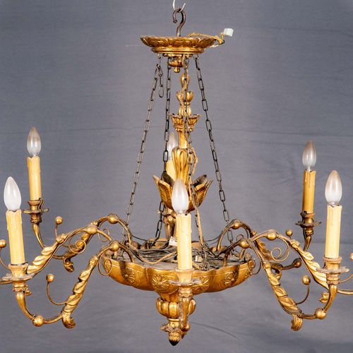 Null 
Magnifique lustre à 8 branches, Biedermeier d'Allemagne du Nord vers 1840/&hellip;