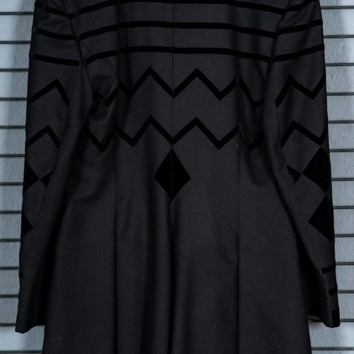 Null 
Robe de soirée noire de Louis Férand, taille 40 ; laine vierge/coton avec &hellip;