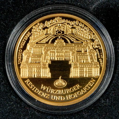 Null 
"100,- €" - 999er Feingold Münze, Entwurf von Dietrich Dorfstecher, Durchm&hellip;