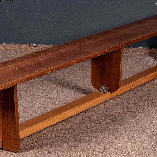 Null 
Bench from a (school) gymnasium, joiner's work, mahogany and beech, approx&hellip;