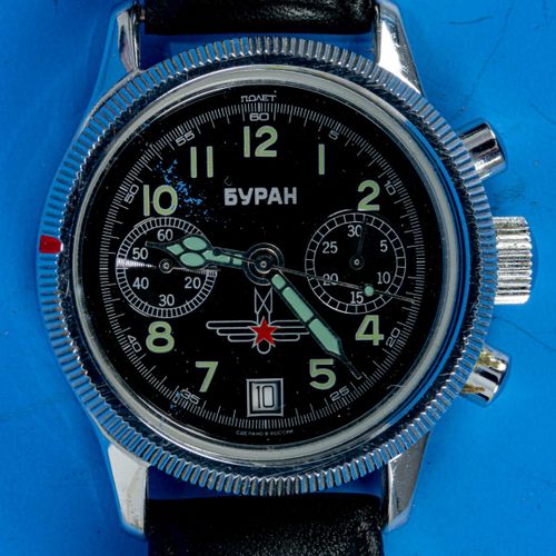 Null 
Montre-bracelet russe pour homme, chronomètre, boîtier en acier inoxydable&hellip;