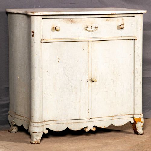 Null 
Antique wash chest around 1840/50, old painted softwood corpus with loose &hellip;