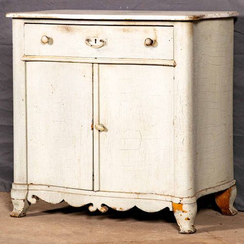 Null 
Antique wash chest around 1840/50, old painted softwood corpus with loose &hellip;