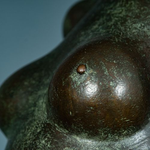 Null 
"Nude Lady on a column" - Erotische Bronze des Sergio Capellini. Grün-gräu&hellip;