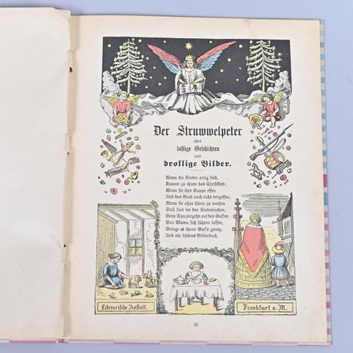 Null " Der Struwwelpeter " 附Gartenlaube的序言 1871年，布面装订，旧的原版，Litherarische Anstalt&hellip;
