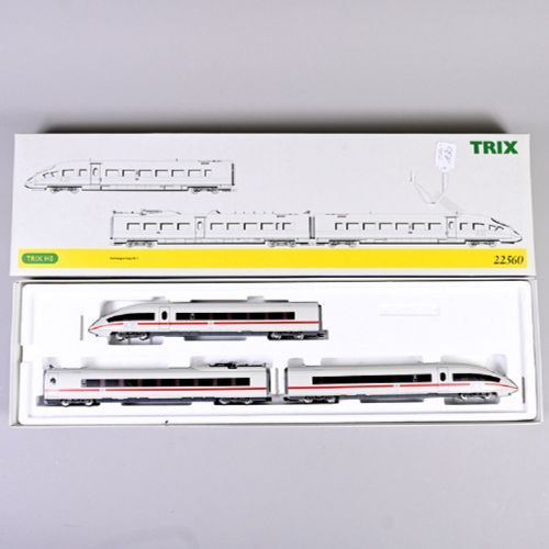 Null TRIX轨道车列车ICE 3，H0轨距，编号22560，状况非常好，在OK



请注意，这里给出的最低估价是起拍价，拍卖行不接受低于此价值的书面竞价&hellip;