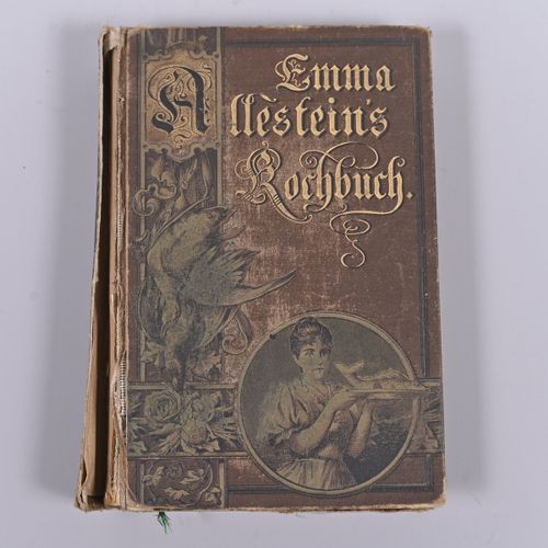 Null Emma Allestein`s Kochbuch, 1908, 25ª edición, Gera Kanitz` Verlag, bloque d&hellip;