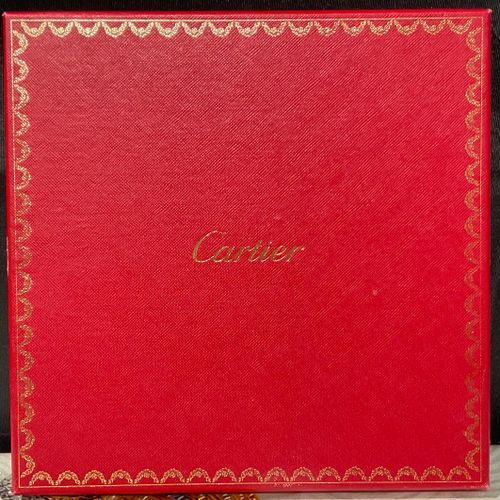 Null Foulard quadrato di seta Cartier, stampato con uccelli gioiello e animali a&hellip;