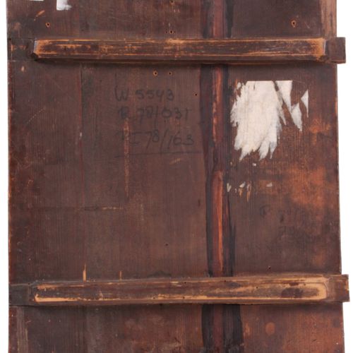 Null 图标。俄罗斯，19世纪末，"'复活'"。钢笔画/木头。高：48 x 40,5厘米。