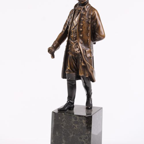 Null German, 20th century. Frederick the Great. Régule, dark brown patina. Grani&hellip;