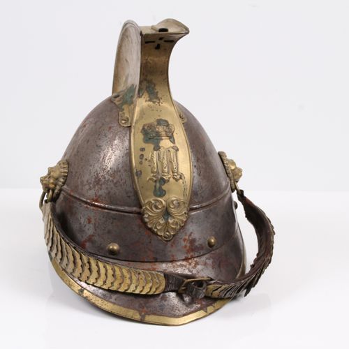 Null Helmet M 1842/48 for teams of the Bavarian Cuirassiers. Steel, brass edging&hellip;