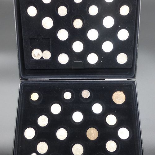 Null Sammlung Münzen, 18.-20.Jh., meist Deutschland, darunter 11x 1 Mark und 13x&hellip;