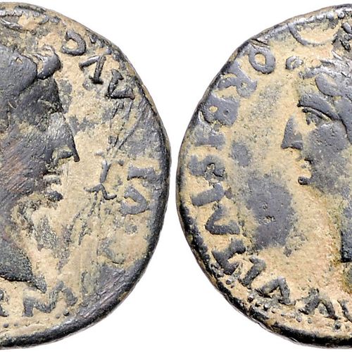 Null REGNO ROMANO, Augusto, 27 aC-14 dC, postumo sotto Tiberio, 14-37, AE 34, Hi&hellip;