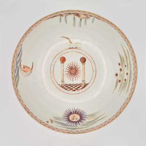 ? A CHINESE EXPORT PORCELAIN ‘MASONIC’ PUNCH BOWL, QING DYNASTY, QIANLONG PERIOD&hellip;