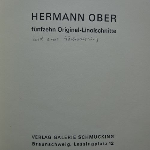 Schmücking - Hermann Ober Linolschn. Schmücking, R. Hermman Ober.十五幅原始线刻画。不伦瑞克，S&hellip;
