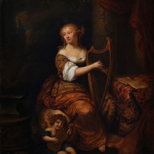Null 
Stöckel, Peter (19.Jh.) "Madame de Montespan, die Harfe spielend", nach Ca&hellip;
