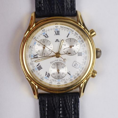 Null Wristwatch Maurice Lacroix Ratrapante 04663

 gold plated case, white chron&hellip;
