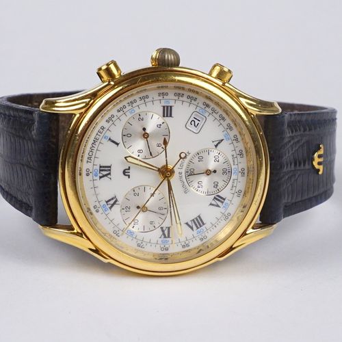 Null Wristwatch Maurice Lacroix Ratrapante 04663

 gold plated case, white chron&hellip;