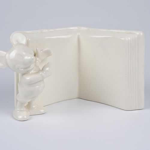 Null seltene Goebel-Figur "Mickey Mouse mit Buch", Goebel Arbeitsmuster, glasier&hellip;