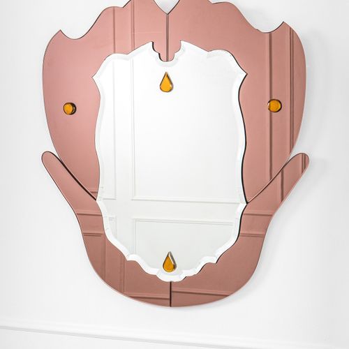 Coppia di specchiere, Cristal Art Pair of mirrors

Mirrored brown crystal, mirro&hellip;