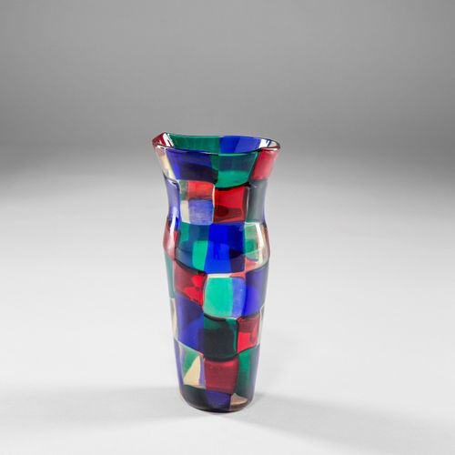 Fulvio Bianconi, Vaso della serie Pezzati Vase der Serie Pezzati
Geblasenes Glas&hellip;