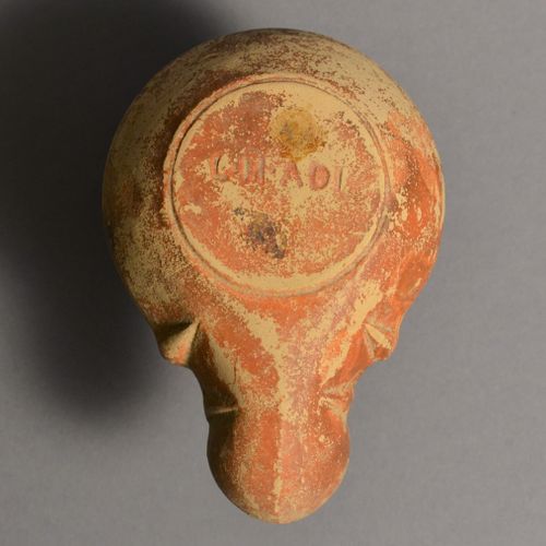 Null Oil lamp with billy goat

Roman, 1. Century A.D.

Terracotta, L = 11.3 cm (&hellip;