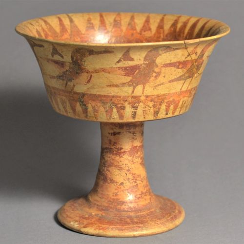 Null 庞蒂克圣杯

埃特鲁里亚人，公元前6世纪。

粘土，高=12厘米（4 3/4英寸）。



出处：。

瑞士私人收藏家Bonsera，2021年在瑞士&hellip;