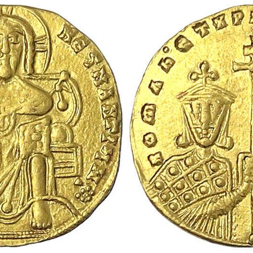 Null Byzantinische Goldmünzen, Kaiserreich, Romanus I. Lecapenus, 920-944, Solid&hellip;