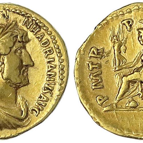 Null Römische Goldmünzen, Kaiserzeit, Hadrian, 117-138, Aureus COS III = 119/127&hellip;
