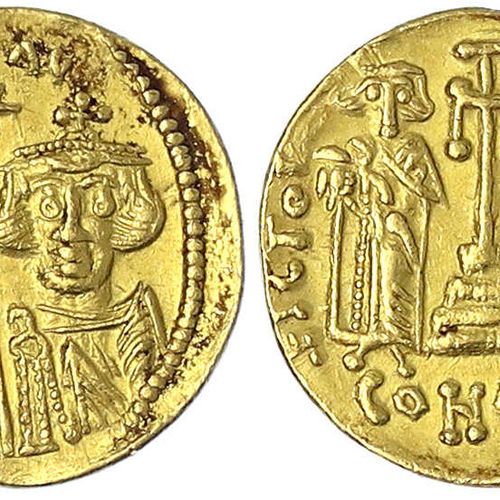 Null Monedas de oro bizantinas, Imperio, Constancio II, 641-668, Sólido 659/668,&hellip;