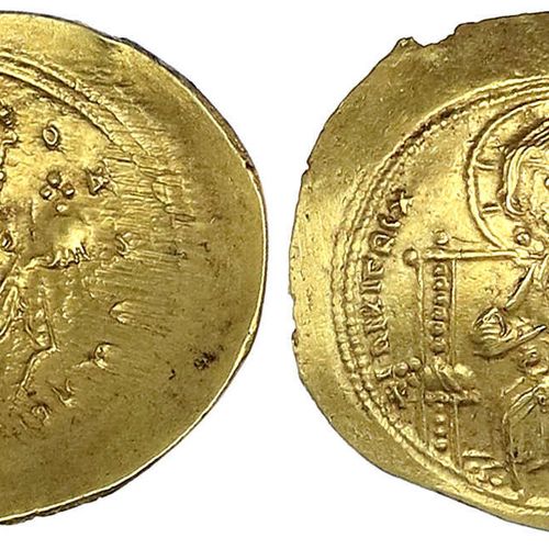 Null 拜占庭金币，帝国，君士坦丁十世，1059-1067，Histamenon Nomisma 1059/1067。 皇帝站立v.V.与labarum和十字&hellip;