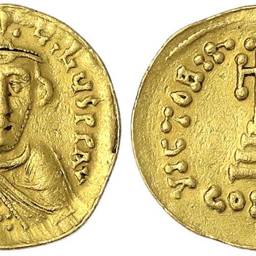 Null Monete d'oro bizantine, Impero, Costante II, 641-668, solidus, indicazione &hellip;