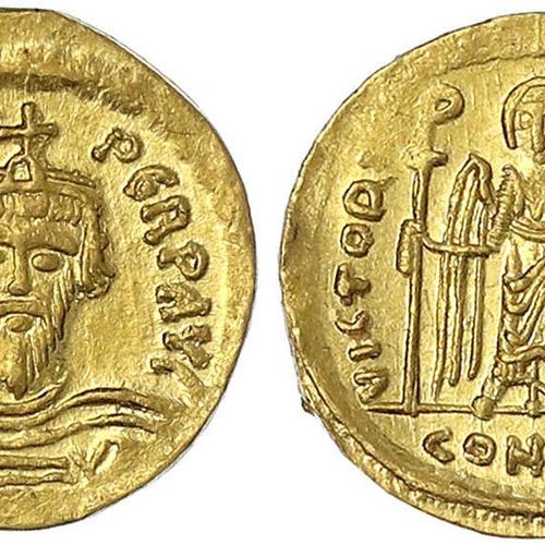 Null Monete d'oro bizantine, Impero, Focas, 602-610, Solidus 602/610, Costantino&hellip;
