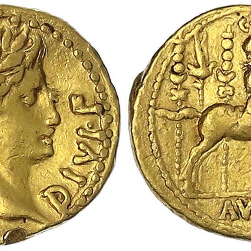 Null Pièces d'or romaines, époque impériale, Auguste, 27 av. J.-C. - 14 ap. J.-C&hellip;
