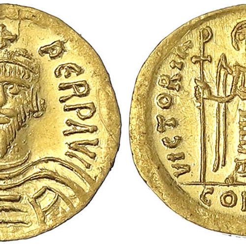 Null Pièces d'or byzantines, Empire, Focas, 602-610, Solidus 602/610, Constantin&hellip;